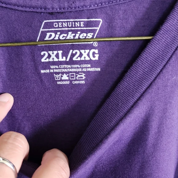 Dickies Graphic Logo Mens Purlple T Shirt. 2XL - Picture 3 of 5